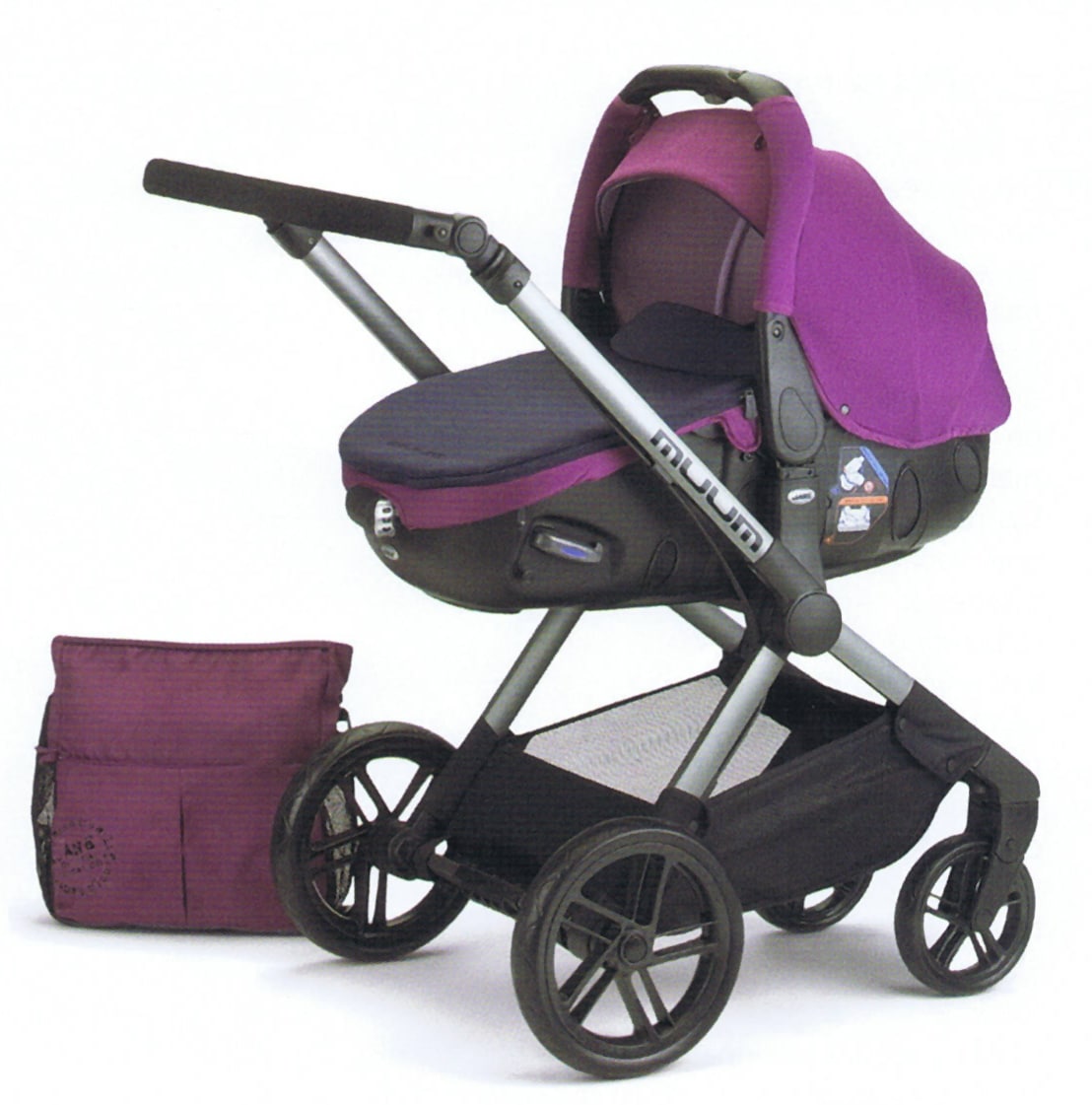 poussette violette